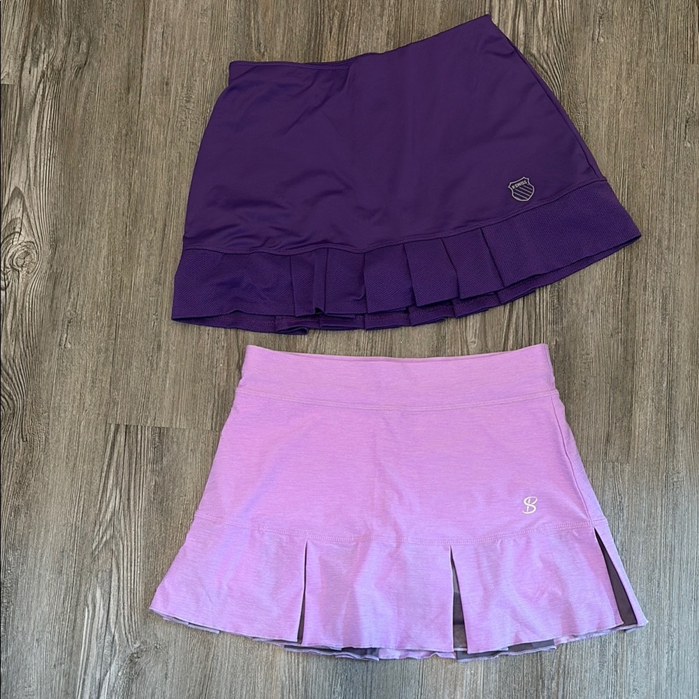 Bundle of K-Swiss and Sofibella Tennis Purple Skirts
